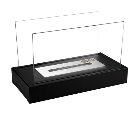 Biofireplace freestanding Glow black matte