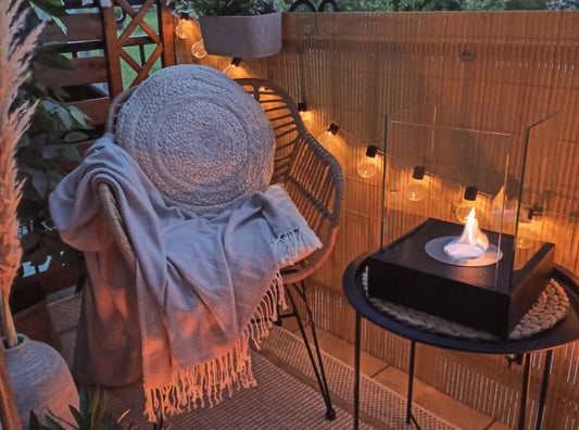 Biofireplace freestanding Sunset Garden Mini black structural