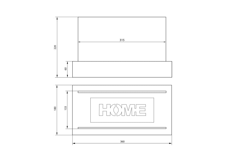 Biofireplace freestanding Home