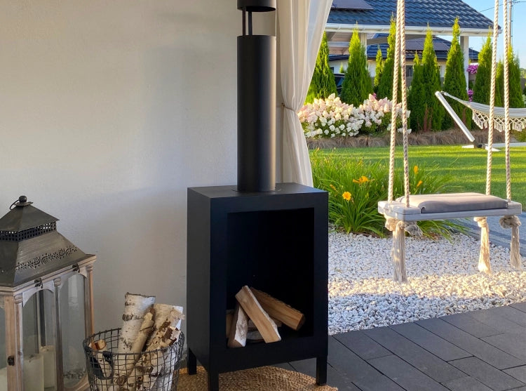 Biofireplace freestanding Kozen black matte