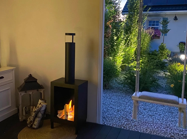Biofireplace freestanding Kozen black matte