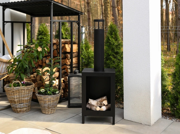 Biofireplace freestanding Kozen black matte