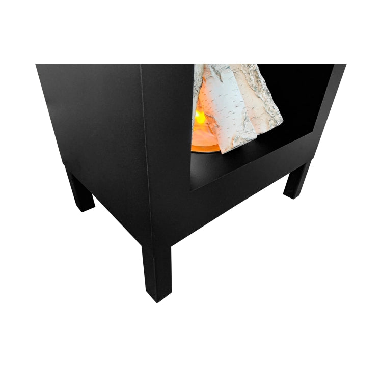 Biofireplace freestanding Kozen black matte