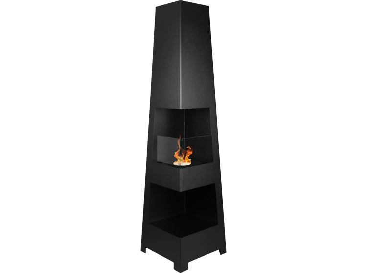 Biofireplace freestanding Pyramid Garden black matte