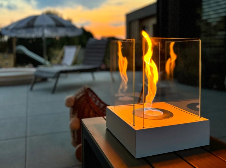 Biofireplace freestanding Sunset Garden Mini white matte