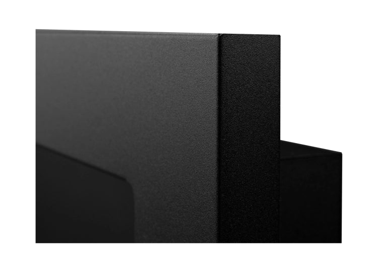 Biofireplace hanging with glass 1200x400 black structural matte