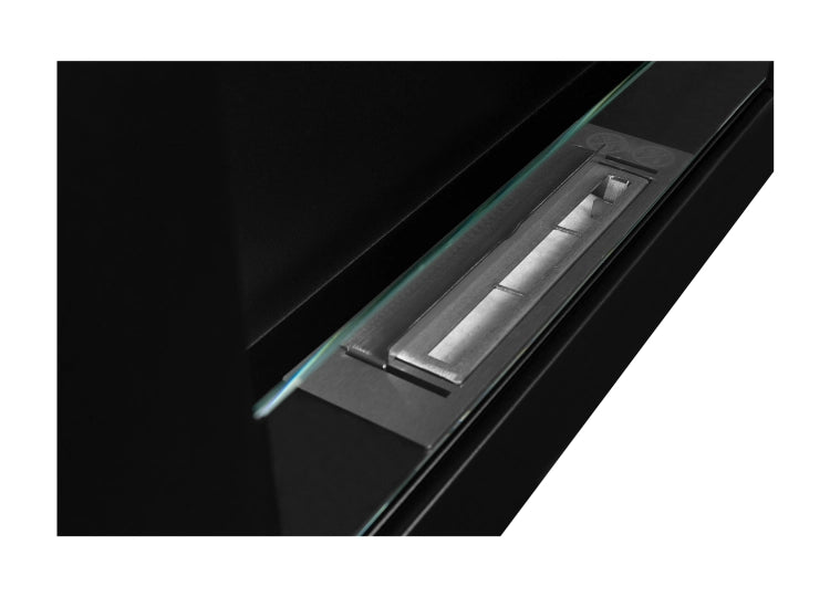 Biofireplace hanging with glass 650x400 BOX