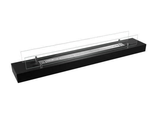 Biofireplace freestanding with glass 1200 black matte