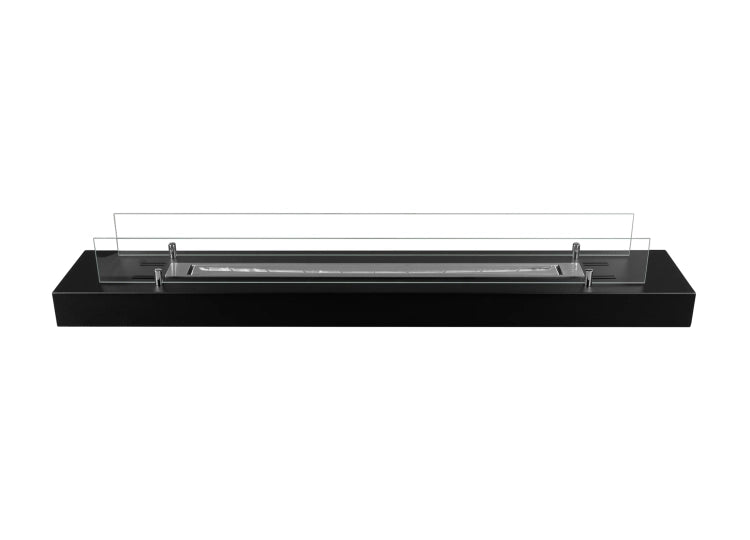 Biofireplace freestanding with glass 1200 black matte