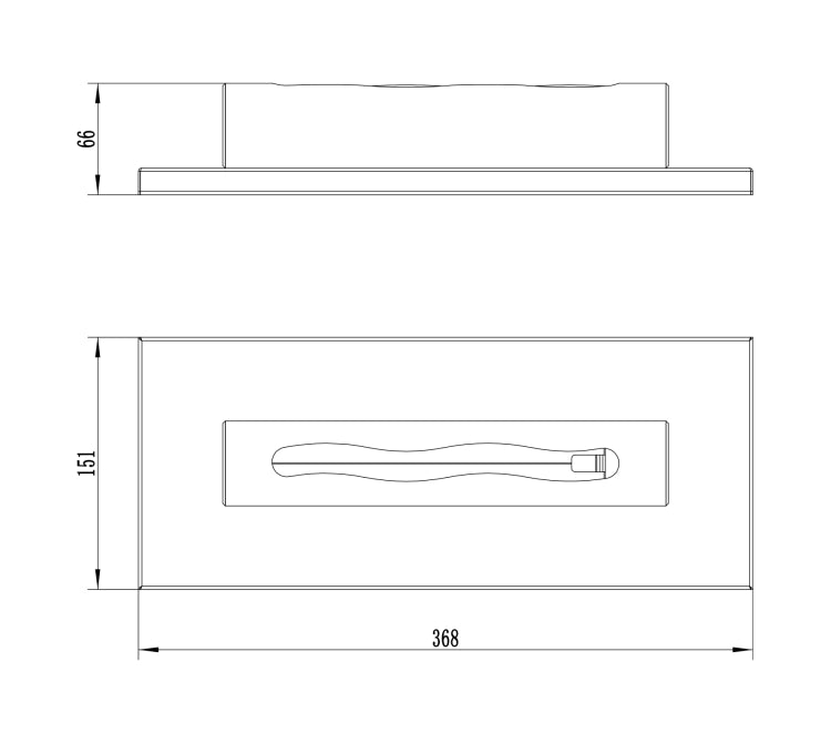 Biofireplace freestanding Stainless black matte