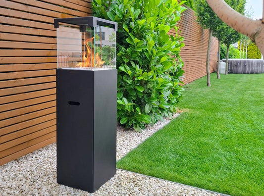 Biofireplace freestanding Patio black matte