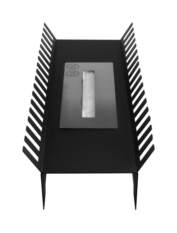 Biofireplace freestanding insert Feniks black matte